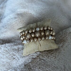Park Lane willow Gold and Pearl Bracelet